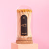 Gold Wooden Matchsticks in Glass Corked Dome