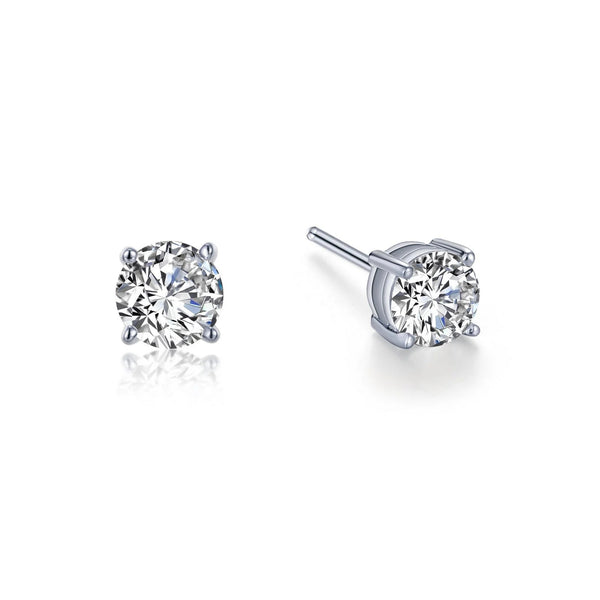 Lafonn 4 Prong Stud Earrings | Silver | Choose Your Size