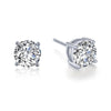 Lafonn 4 Prong Stud Earrings | Silver | Choose Your Size