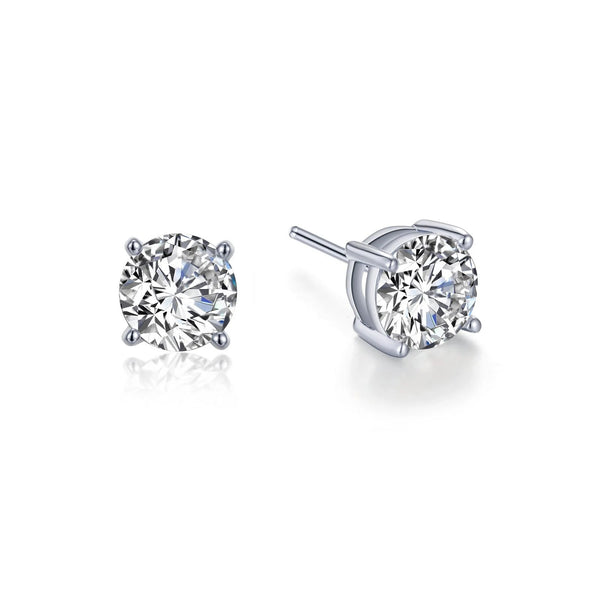 Lafonn 4 Prong Stud Earrings | Silver | Choose Your Size