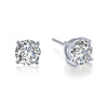 Lafonn 4 Prong Stud Earrings | Silver | Choose Your Size