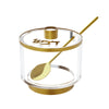 Honey Dish with Base - Gold