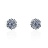 Extra Large CZ Cluster Stud Earring - Gold or Silver