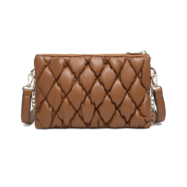 Izzy Puffer Quilted Crossbody Bag - Choose Your Color