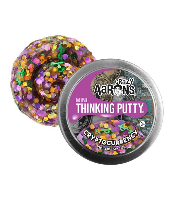Crazy Aaron's Thinking Putty - Cryptocurrency Mini Tin 0.47oz