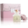 Pink Sunshine Rose Gardenia Ceramic Flower Diffuser in 200ml Frosted Bottle - Gift Box