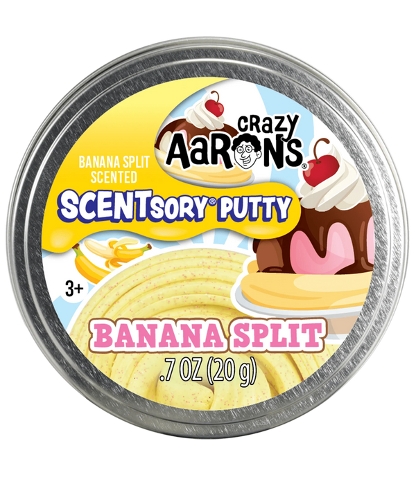 Crazy Aaron's Thinking Putty - SCENTsory Banana Split 0.7oz