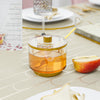 Honey Dish with Base - Gold