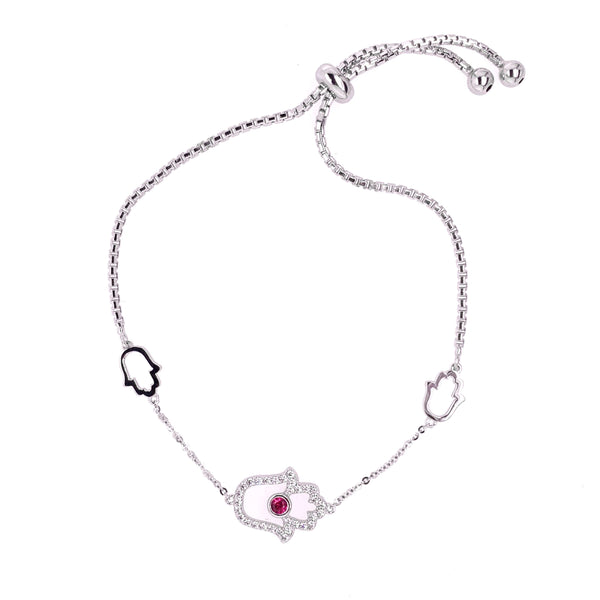 Adjustable Hamsa Bracelet Red Itsallagift