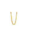 CZ Bar and Chain Half Earring - For Double Piercing Itsallagift