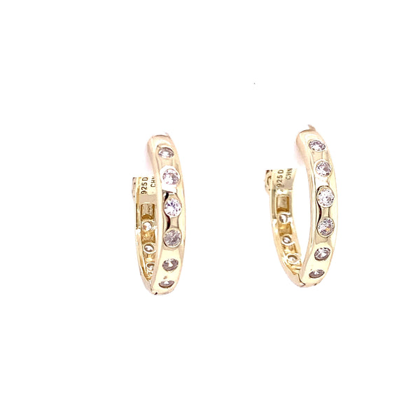 Embellished CZ Hoop Earrings Itsallagift
