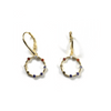 Rainbow CZ Open Circle Dangle Earrings Itsallagift