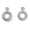 Dressy Pave Door Knocker Earrings Itsallagift