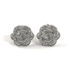 Italian CZ Baguette Flower Earrings - 3 Color Options Sterling Silver With Platinum Plating Itsallagift