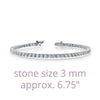 LAFONN Classic 3 mm Tennis Bracelet 67 Itsallagift