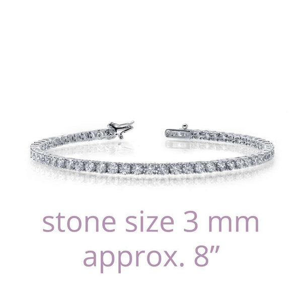 LAFONN Classic 3 mm Tennis Bracelet 80 Itsallagift