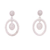 Oval with Floating Oval Hanging Earrings Itsallagift