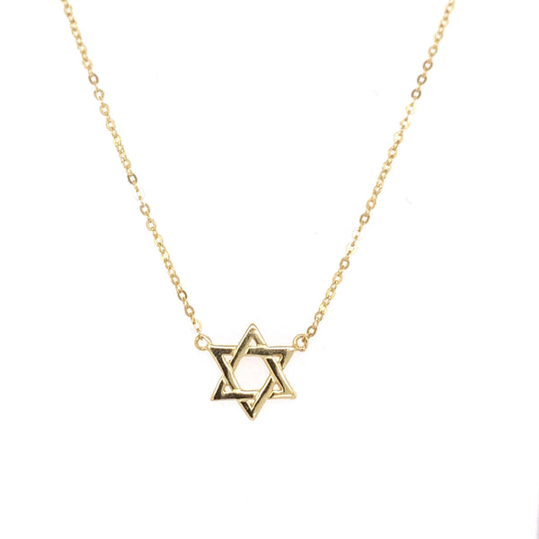 Small Star of David Necklace Gold Itsallagift