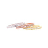 Tri Colored Triple Set Baguette Eternity Rings Itsallagift