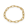 Gold Plated Large PaperClip Link Bracelet