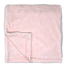 Sculpted Fleece Blanket - Hearts - Pink