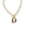 Gold Plated Initial Necklace - Choose Your Initial