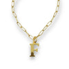 Gold Plated Initial Necklace - Choose Your Initial