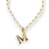 Gold Plated Initial Necklace - Choose Your Initial