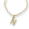 Gold Plated Initial Necklace - Choose Your Initial