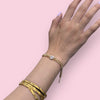 Gold Plated Cuban Link Bracelet with Baguette CZ Heart