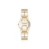 Faceted Crystal Bezel Watch - Black / Gold-tone