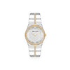 Faceted Crystal Bezel Watch - Two-Tone