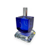 Crystal Blue Dreidel With Base