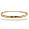 Gold Filled Syrian Style Hammered Bangle - Teen / Adult