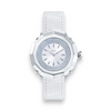 Carat Watch Diamond Shaped Watch With Leather Band - White