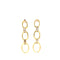 3 Chain Hanging Earring with Baguette Loops Itsallagift