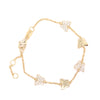 Children's Alternating CZ Butterfly Bracelet