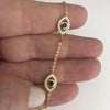 Italian Eye Bracelet - Multiple Color Options Available Sapphire Itsallagift