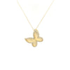 Small Offset Butterfly Necklace