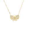 Pave Butterfly Necklace