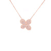 Pave Flower Necklace