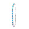 Turquoise and CZ Tennis Bracelet