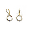 Rainbow CZ Open Circle Dangle Earrings Itsallagift