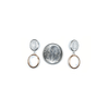 Oval Earrings With Micro Pave' And Mother Of Pearl Itsallagift