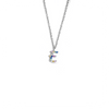 Rainbow CZ Initial Letter Necklace Itsallagift