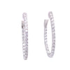 Oval CZ Hoop Earrings Itsallagift