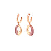 Oval Earrings With Cat Eye Stone And CZ Stones Itsallagift