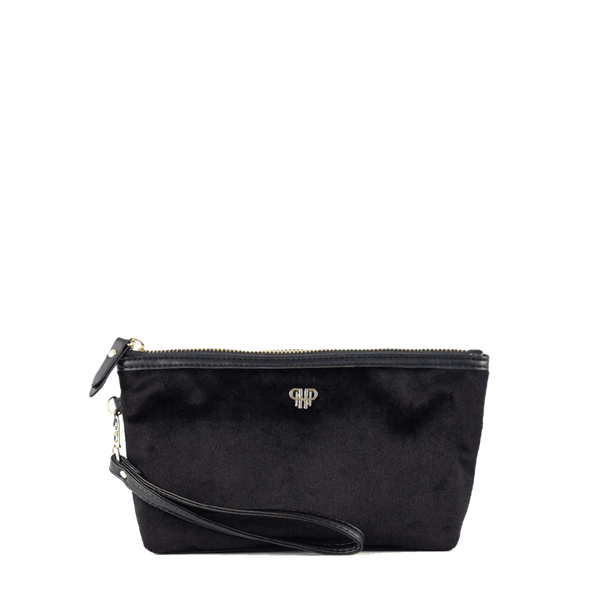PurseN Getaway Velvet Wristlet Makeup Bag - 3 Colors Available! Black Itsallagift