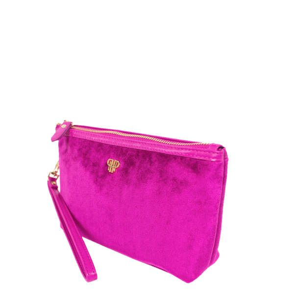 PurseN Getaway Velvet Wristlet Makeup Bag - 3 Colors Available! Itsallagift