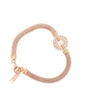 Rose Mesh Bracelet with Pave Circle (need Price) Itsallagift